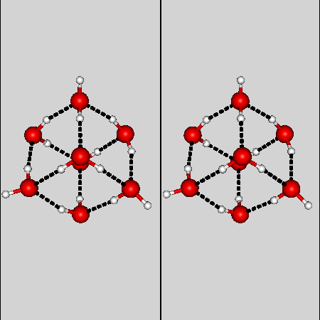 water octamer (stereo image)