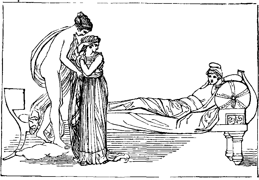 Illustration: VENUS PRESENTING HELEN TO PARIS.