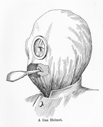 {Illustration: A Gas Helmet.}