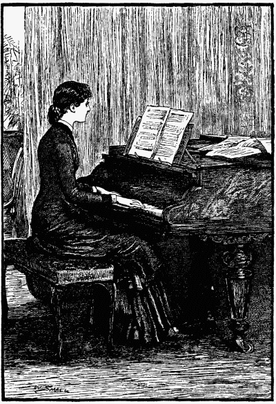 Hester at her piano.