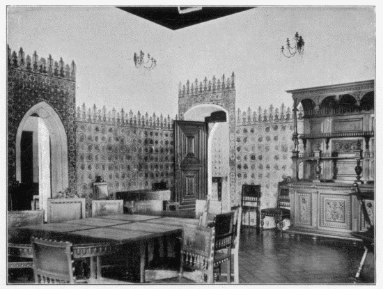 FIG. 9.
Dining-room, Old Palace. Cintra. From a photograph by L. Oram, Cintra.