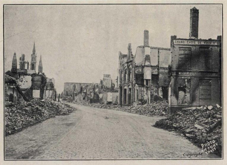 (Photograph--street in Ypres)